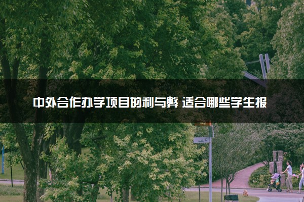 中外合作办学项目的利与弊 适合哪些学生报考