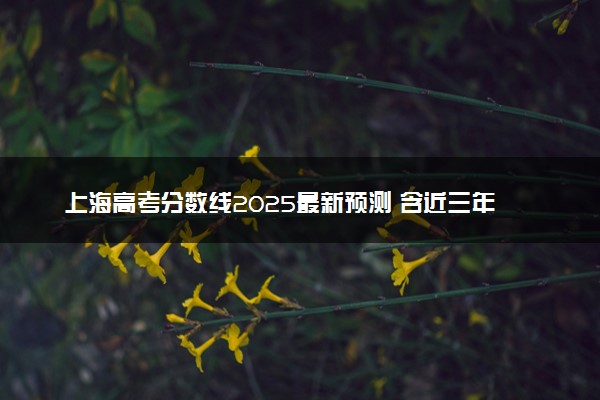 上海高考分数线2025最新预测 含近三年录取分数线