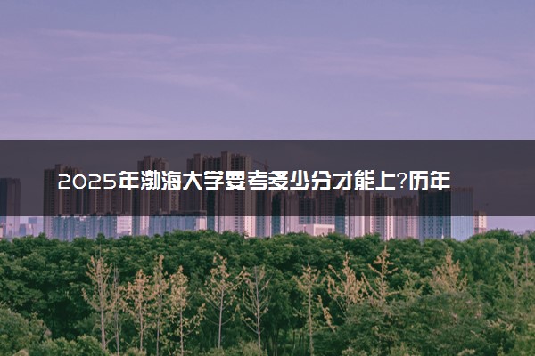 2025年渤海大学要考多少分才能上？历年录取分数线及报考指南（含预测）