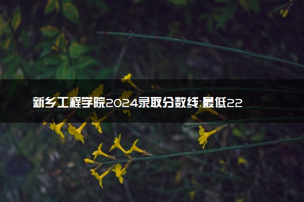 新乡工程学院2024录取分数线：最低225分 附2025年报考建议及注意事项