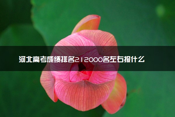 河北高考成绩排名212000名左右报什么大学好（2025年参考）
