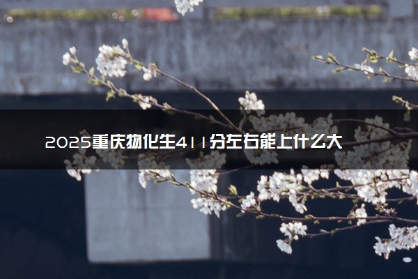 2025重庆物化生411分左右能上什么大学 可以报考的院校名单