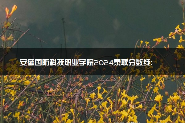 安徽国防科技职业学院2024录取分数线：最低323分 附2025年报考建议及注意事项