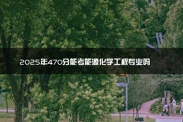 2025年470分能考能源化学工程专业吗 470分能源化学工程专业大学推荐