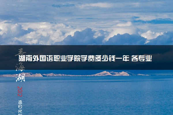 湖南外国语职业学院学费多少钱一年 各专业收费标准（2025年参考）