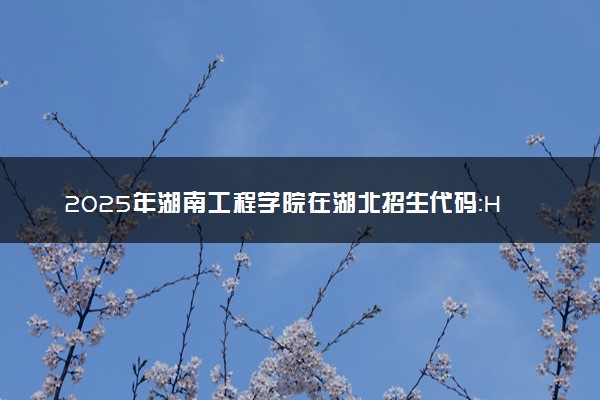 2025年湖南工程学院在湖北招生代码：H679 专业代码及报考指南