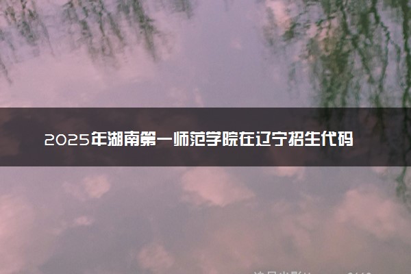 2025年湖南第一师范学院在辽宁招生代码及专业代码 湖南第一师范学院辽宁代码是多少？怎么查询？