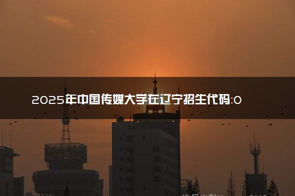 2025年中国传媒大学在辽宁招生代码：0033 专业代码及报考指南
