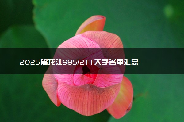 2025黑龙江985/211大学名单汇总 含院校排名及录取分数线