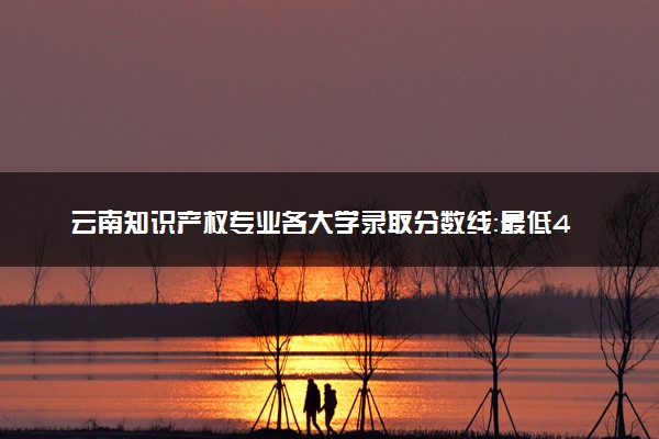 云南知识产权专业各大学录取分数线：最低485分能上 开设院校及位次