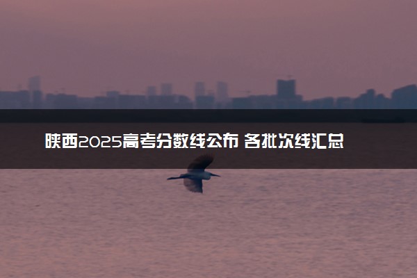 陕西2025高考分数线公布 各批次线汇总