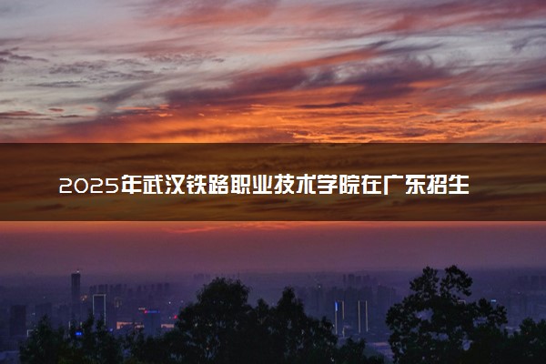 2025年武汉铁路职业技术学院在广东招生代码及专业代码 武汉铁路职业技术学院广东代码是多少？怎么查询？