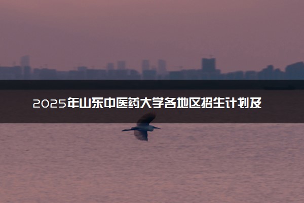2025年山东中医药大学各地区招生计划及各专业分省招生人数是多少？(附学费及专业代码)
