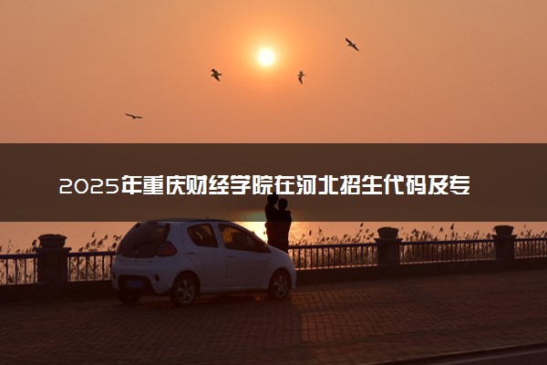 2025年重庆财经学院在河北招生代码及专业代码 重庆财经学院河北代码是多少？怎么查询？