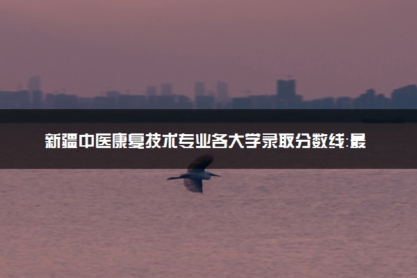 新疆中医康复技术专业各大学录取分数线：最低240分能上 开设院校及位次