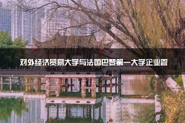 对外经济贸易大学与法国巴黎第一大学企业管理硕士官方承认吗？