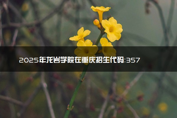 2025年龙岩学院在重庆招生代码：3577 专业代码及报考指南