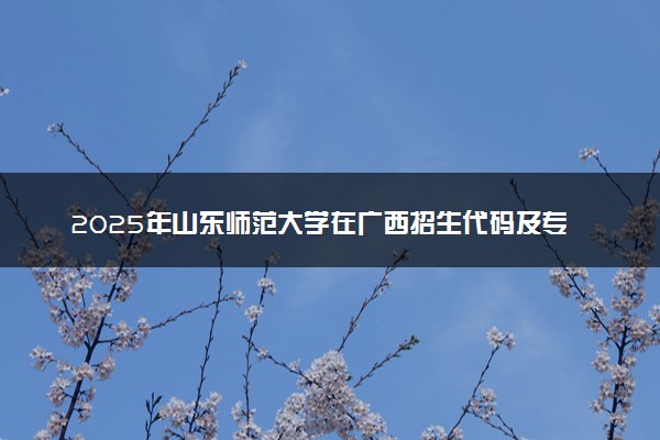 2025年山东师范大学在广西招生代码及专业代码 山东师范大学广西代码是多少？怎么查询？