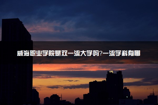 威海职业学院是双一流大学吗？一流学科有哪些及历年分数线位次