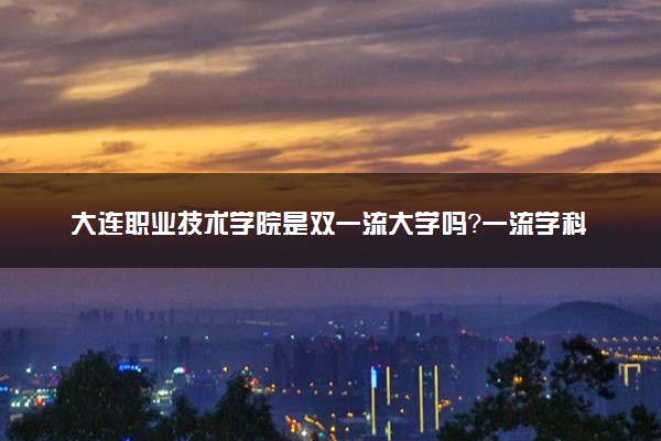 大连职业技术学院是双一流大学吗？一流学科有哪些及历年分数线位次