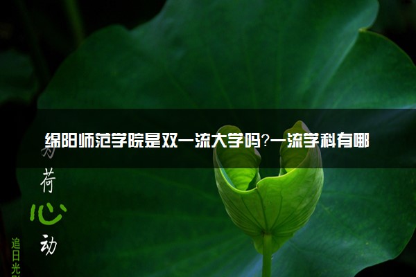 绵阳师范学院是双一流大学吗？一流学科有哪些及历年分数线位次