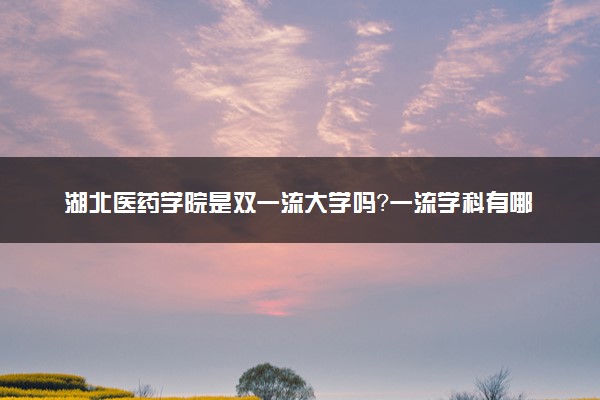 湖北医药学院是双一流大学吗？一流学科有哪些及历年分数线位次