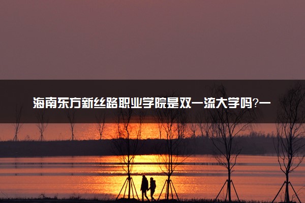 海南东方新丝路职业学院是双一流大学吗？一流学科有哪些及历年分数线位次