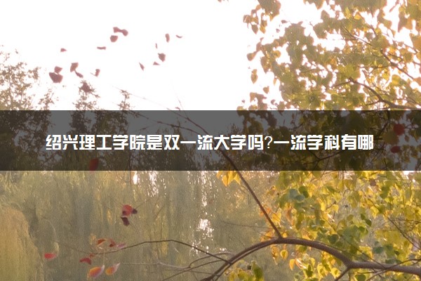 绍兴理工学院是双一流大学吗？一流学科有哪些及历年分数线位次