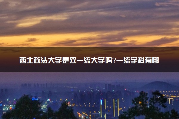 西北政法大学是双一流大学吗？一流学科有哪些及历年分数线位次