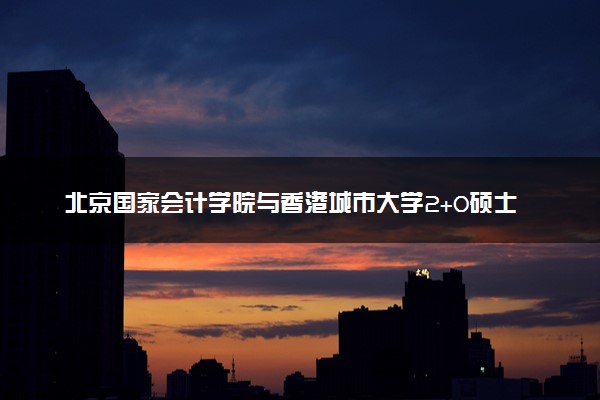 北京国家会计学院与香港城市大学2+0硕士推荐报考吗？