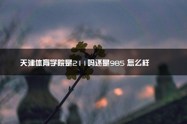 天津体育学院是211吗还是985 怎么样值得读吗及学长学姐评价