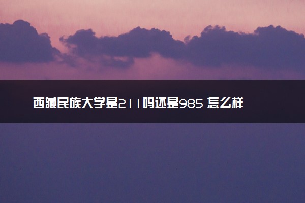 西藏民族大学是211吗还是985 怎么样值得读吗及学长学姐评价