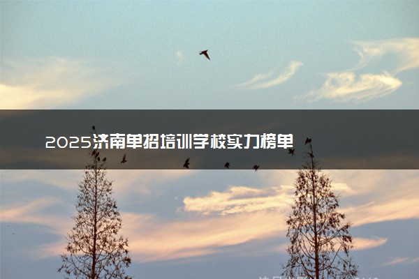 2025济南单招培训学校实力榜单