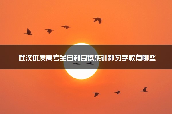 武汉优质高考全日制复读集训补习学校有哪些
