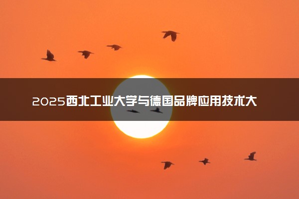 2025西北工业大学与德国品牌应用技术大学硕士有多少名额
