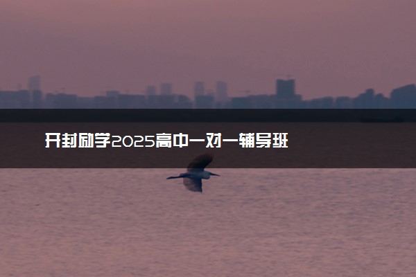 开封励学2025高中一对一辅导班
