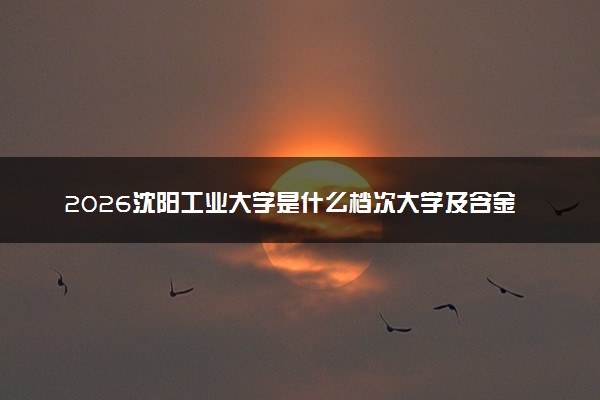 2026沈阳工业大学是什么档次大学及含金量高吗？ 是985还是211算名牌大学